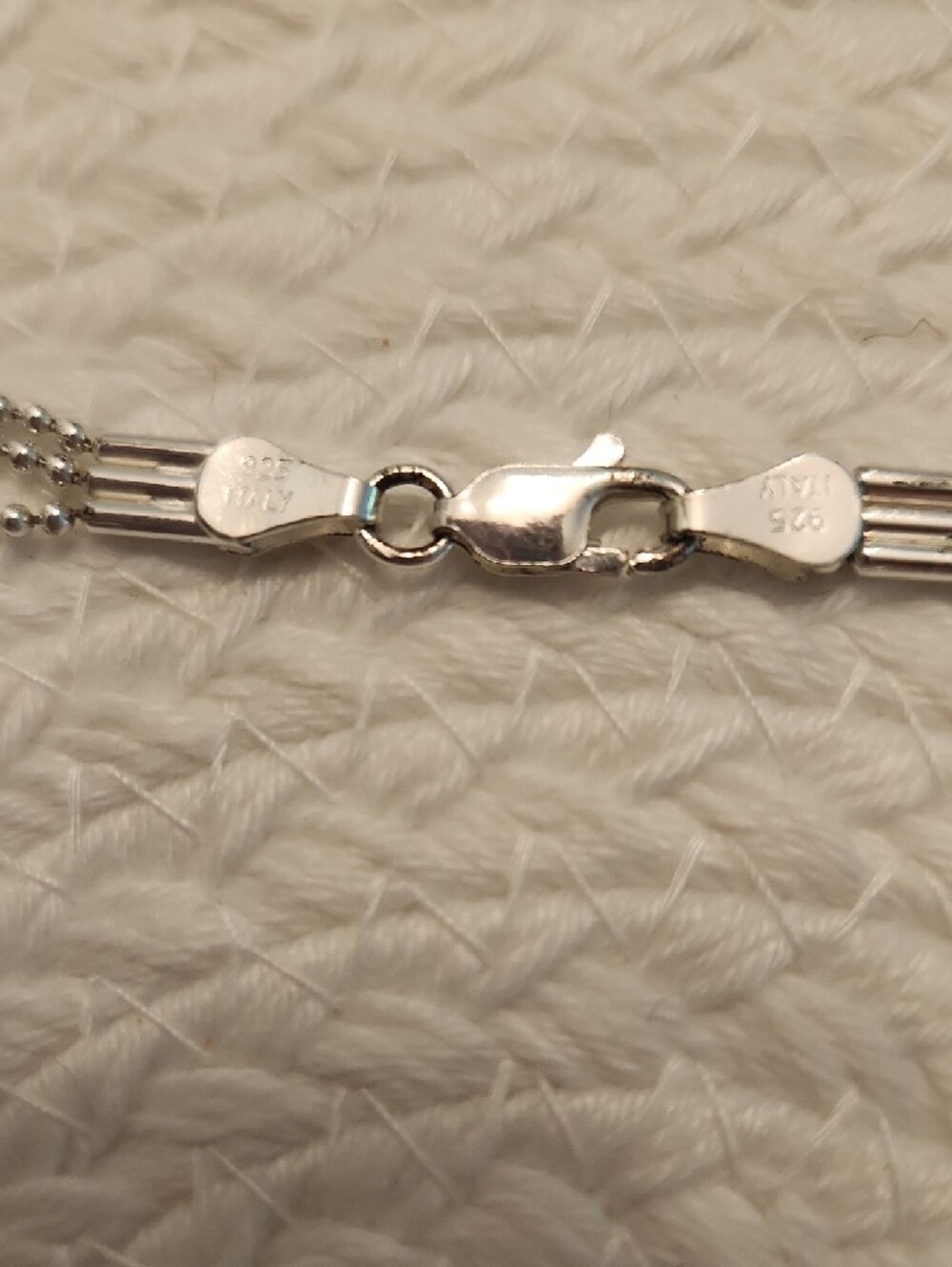 Sterling Multi-Bar Chain Necklace - Silver - Picture 3 of 6